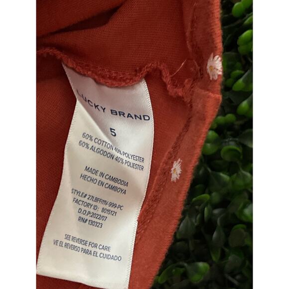 Lucky Brand Daisy Blouse Girls Size 5 - Picture 6 of 7